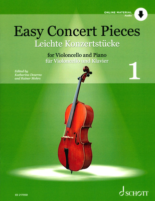 Schott Easy Concert Pieces Cello 1 violončelės natos