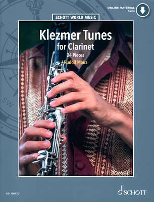 Schott Klezmer Tunes For Clarinet klarnetui dainų rinkinys