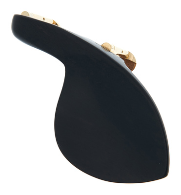 ZKV1596G-NAT Viola Kinnhalter Ebenholz Guarneri 4/4, aus zertifizierten Holzquellen, nicht gebeiztes natürliches Ebenholz, Hill Schrauben