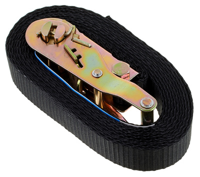Zurrgurt 25mm breit x 4m lang MK2 jetzt mit 1000 daN Zurrkraft, in schwarz mit Ratsche. 1 - teilig, Zurrkraft LC: 1000 daN. Polyester