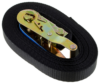 Zurrgurt 25mm breit x 6m lang MK2 jetzt mit 1000 daN Zurrkraft, in schwarz mit Ratsche. 1 - teilig, Zurrkraft LC: 1000 daN. Polyester