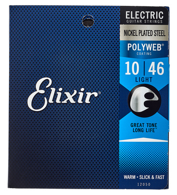 Elixir 12050 Polyweb Light dengtos elektrinės gitaros stygos