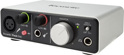 iTrack Solo Lightning, 2-Kanal USB Audiointerface für iPad und PC/MAC, 24-bit / 96 kHz, 2 analoge Line/Mic/Instrument-Eingänge (1x Mic + 1x