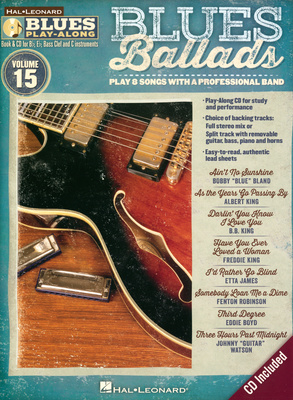 Hal Leonard Blues Play-Along Ballads džiazo pratimai su fonograma