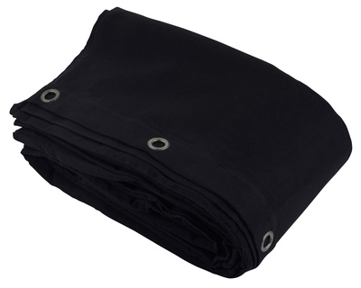 Stairville Curtain 160g/m² 3.0x6.0m Bk moltonas