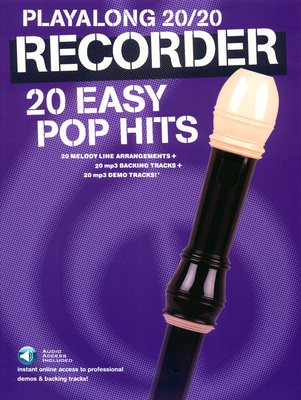 Wise Publications Playalong 20/20 Recorder dainų knyga fleitoms