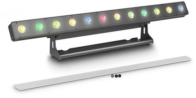 Die Cameo PixBar 400 PRO ist eine LED Bar mit 12 x 8 Watt Quad-LEDs und RDM. Sie erzeugt strahlende RGBW-Farben, 4 einstellbare Dimmerkurven und auf