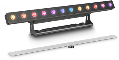 Die Cameo PixBar 600 PRO ist eine konvektionsgekühlte, RDM fähige LED Bar, mit 12 x 12 Watt RGBWA+UV LEDs bestückt. Sie arbeitet geräuschlos und ist