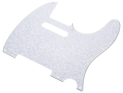 T-Pickguard Silver Sparkle Schlagbrett für T-Style American und Mexiko made, 8 Loch, Original Size, 3 lagig, Ausfräsung für 2 Single coils,