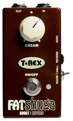 T-Rex Fat Shuga distortion pedalas