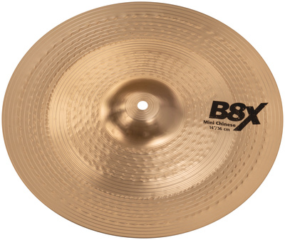14"" B8X Mini Chinese Becken, Legierung: B8 Bronze, natural Finish, gehämmerte Glocke, Nachfolger der populären Sabian B8 Serie, stärkere