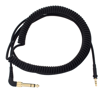 C04 coiled woven, Zubehörkabel für AIAIAI TMA-2 Modular Serie, Spiralkabel mit gewebter Stoff Ummantelung, Durchmesser: 4 mm, Kabellänge: 1,5