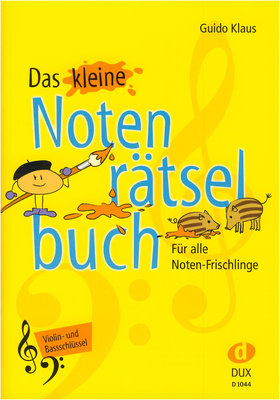 Edition Dux Kleine Notenrätsel Violin+Bass muzikos teorijos knyga