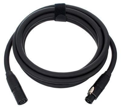 10720, NLT8 Lautsprecher-Kabel 8x 4,0mm², Neutrik, NLT8FX-BAG - NLT8MX-BAG, schwarz, Kabel-Durchmesser: ca. 17,8mm, OFC, extra verstärkter