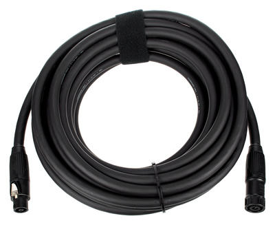 10722, NLT8 Lautsprecher-Kabel 8x 4,0mm², Neutrik, NLT8FX-BAG - NLT8MX-BAG, schwarz, Kabel-Durchmesser: ca. 17,8mm, OFC, extra verstärkter