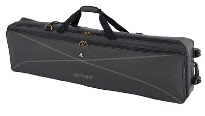 Session RKS7 Gig Bag für Keyboard mit Transportrollen, 28mm Polsterung aus 20mm ""High Density Foam"", 5mm ""Soft Foam"" und 3mm weiche Plüsch