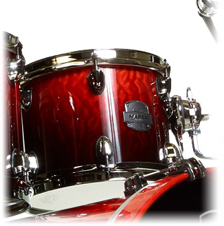 08""x07"" Saturn V Tom Tom, SVT807B MLE, Kesselmaterial: Ahorn/Walnuss, black chrome Hardware. hochglanz lackierte Kessel in Farbe: Cherry Mist