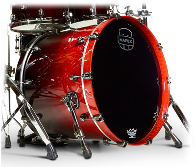 20""x16"" Saturn V Bass Drum, SVB2016BA MLE, Kesselmaterial: Ahorn/Walnuss, black chrome Hardware. hochglanzlackierte Kessel in Farbe: Cherry