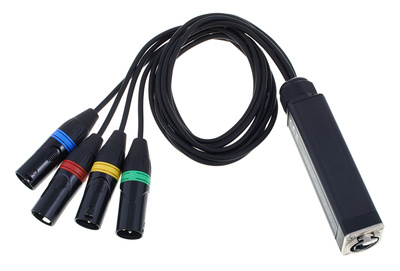 Stairville RJ45 DMX Shuttle Snake MX4 Cat skirstytuvas ir adapteris