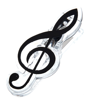 agifty Music Clip Violin Clef Black gaidų segtukas