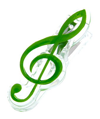 agifty Music Clip Violin Clef Green muzikinis įsegimas