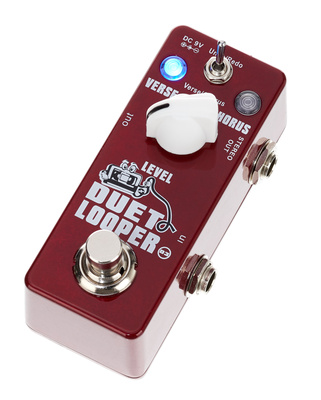 D3 Duet Looper, Lopper für Gitarre und Bass, 2 umschaltbare Modes Verse/Chorus und Undo/Rendo, Verse/Chorus Mode: 2 separate Loops mit je 5