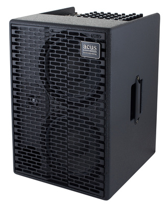 One-AD Black, Verstärker für Akustische Gitarre Gesang und andere akustische Instrumente, 350Watt, 2x 8"" Basslautsprecher, 1x Ring Hochtöner, 6x