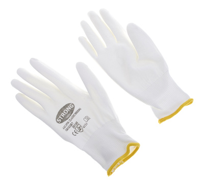Thomann Nylon gloves white size 7 balti nailoniniai pirštinės 