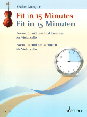 Schott Fit In 15 Minutes Cello pažengusių violončelės literatūra