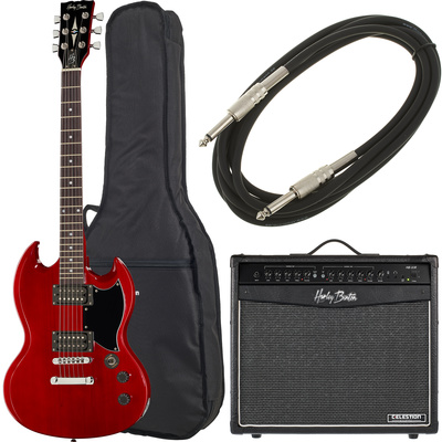 Harley Benton DC-200 CH dvigubos išpjovos elektrinė gitara