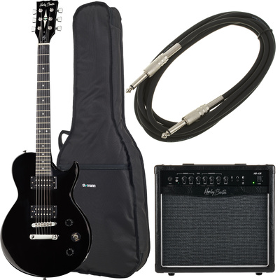 Harley Benton SC-200 BK studentų elektrinė gitara  