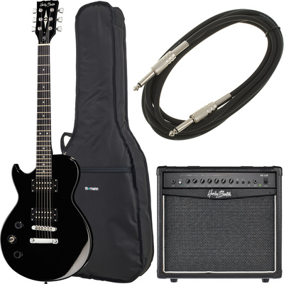 Harley Benton SC-200LH BK kairiarankė elektrinė gitara  