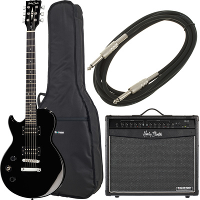Harley Benton SC-200LH BK elektrinė gitara kairiarankiams  
