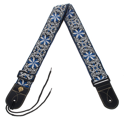 Fire & Stone Folk Edition Strap BL/WH diržas folkloriniams instrumentams