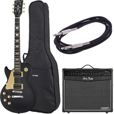 Harley Benton SC-400LH SBK Classic Se kairiarankė elektrinė gitara