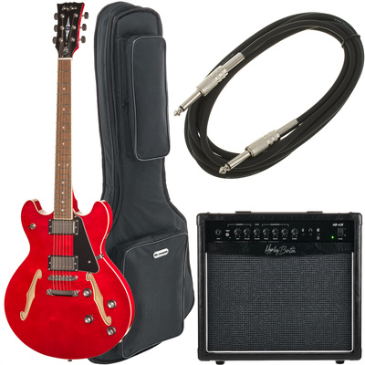 Harley Benton HB-35 CH Vintage Series pusiau akustinė gitara
