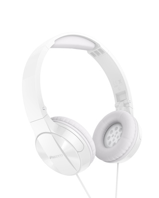 SE-MJ503-W White On-Ear Kopfhörer, ohraufliegend, faltbare Konstruktion mit drehbaren Kopfhörergelenken, 30 mm Treiber, Impedanz 32 Ohm,