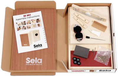 SE 001 Snare Cajon Bausatz, der Sela Snare Cajon Bausatz ist ein hervorragend klingender, einfach aufzubauender Bausatz bei dem alle benötigten