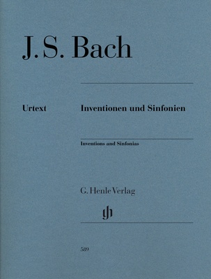 Henle Verlag Bach Inventionen und Sinfonien klasikinė fortepijono literatūra