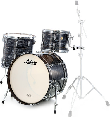 Ludwig Classic Maple Fab 22 Black Oy. būgnų korpusų komplektas