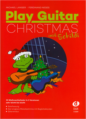 Edition Dux Play Guitar Christmas Schildi akustinės gitaros dainų knyga  