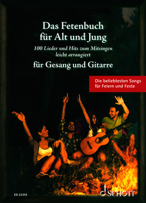 Schott Fetenbuch Gesang/Gitarre akustinės gitaros dainų knyga
