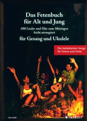 Schott Fetenbuch Gesang/Ukulele ukulelės natų knyga