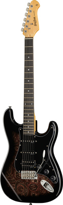 Harley Benton ST-70 Black Paisley B-Stock elektrinė gitara