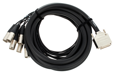 CCFD 5 DMT, Sub-D 25pol Stecker auf 8 x XLR-male, Sub-D Stecker: Yongshen Stecker, kompatibel zur analogen Norm von Tascam, Intro Economy