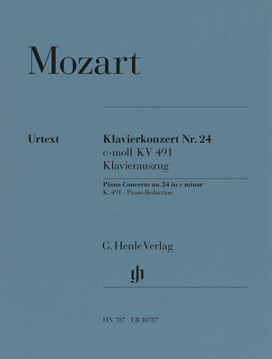 Henle Verlag Mozart Piano Concerto KV 491 fortepijono literatūra