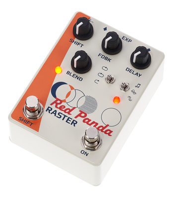 Raster Experimentales Digital Delay mit 20-750 ms Verzögerung, Micro Pitch Shifting, Tuned Pitch Shifting, Phase Shifting, Reverse Delay,