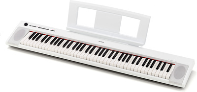 NP-32 Piaggero White Digital Piano - 76 anschlagdynamische Tasten (Graded Soft Touch), Neuer Stereo Grand Piano Sound, 10 Sounds, 64 stimmige