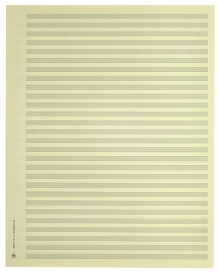 Star Sheet Music Paper Quart 5,5 mm natų sąsiuvinis