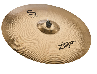 Zildjian 22"" S Serie Rock Ride, Medium Heavy, B12 Bronzelegierung (88% Kupfer, 12% Zinn), Brillant Ausführung, heller und offener Sound, beidseitig